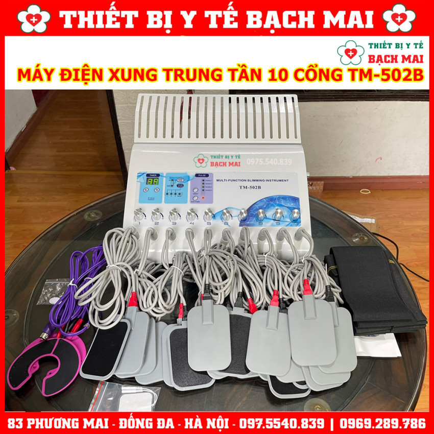 Máy Điện Xung 10 Cổng Ra TM-502B - Máy Trung Tần 10 Đầu Ra TM502B