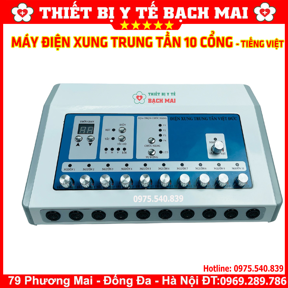 Máy Điện Xung Trung Tần 10 Cổng Ra Có Tiếng Việt Máy Điện Xung Trung Tần 10 Cổng Ra Có Tiếng Việt