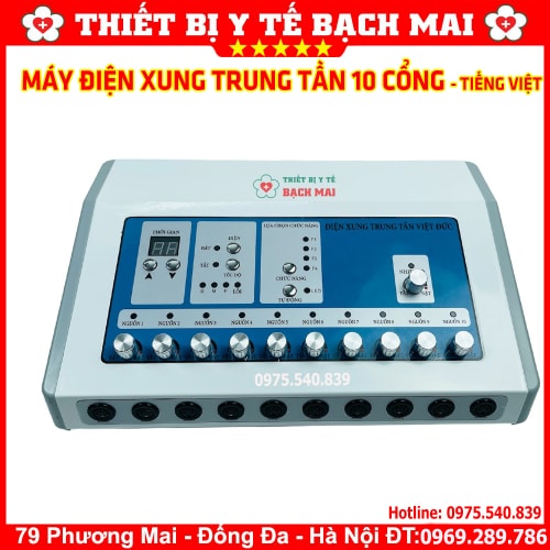 Máy Điện Xung Trung Tần 10 Cổng Ra Có Tiếng Việt Máy Điện Xung Trung Tần 10 Cổng Ra Có Tiếng Việt