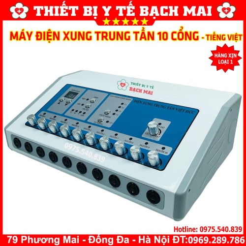 Máy Điện Xung Trung Tần 10 Cổng Ra Có Tiếng Việt Máy Điện Xung Trung Tần 10 Cổng Ra Có Tiếng Việt
