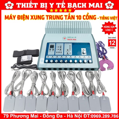 Máy Điện Xung Trung Tần 10 Cổng Ra Có Tiếng Việt Máy Điện Xung Trung Tần 10 Cổng Ra Có Tiếng Việt