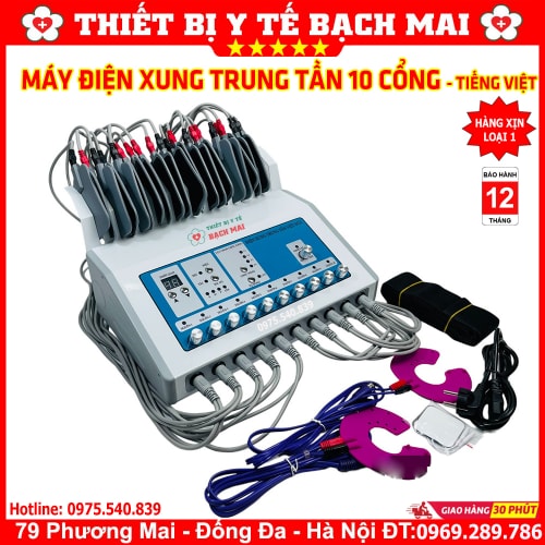 Máy Điện Xung Trung Tần 10 Cổng Ra Có Tiếng Việt Máy Điện Xung Trung Tần 10 Cổng Ra Có Tiếng Việt