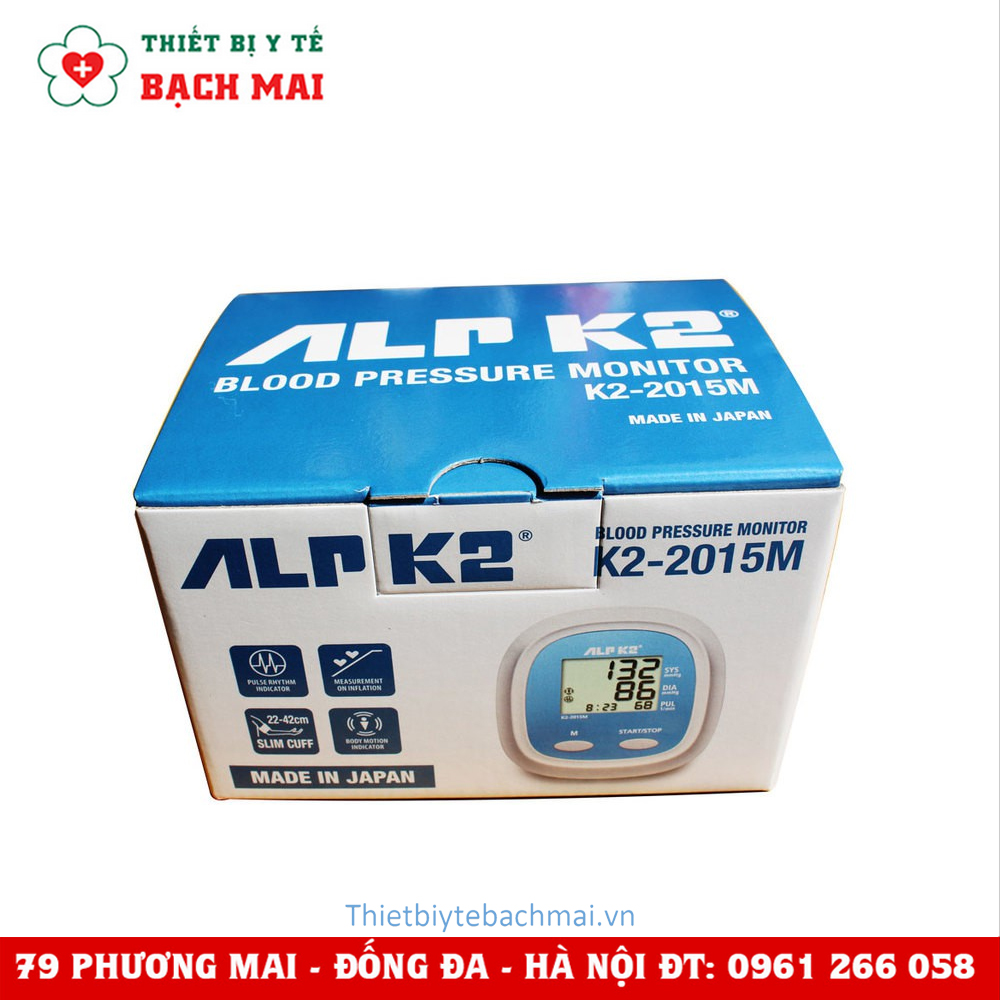 Máy Đo Huyết Áp Bắp Tay 2 Nút Bấm Cao Cấp ALPK2 K2-2015M