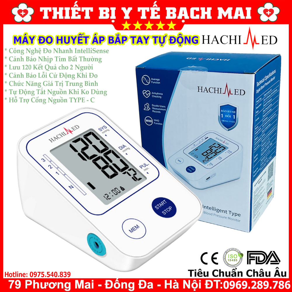 Máy Đo Huyết Áp Bắp Tay HACHIMED C03 Máy Đo Huyết Áp Bắp Tay HACHIMED C03