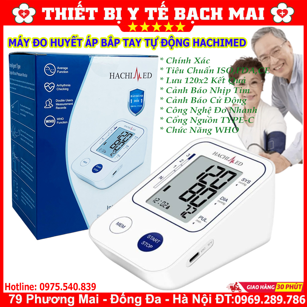 Máy Đo Huyết Áp Bắp Tay HACHIMED C03 Máy Đo Huyết Áp Bắp Tay HACHIMED C03