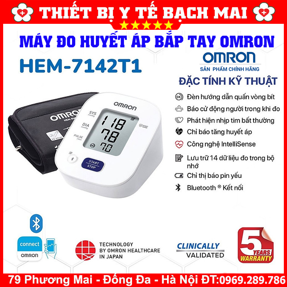 Máy Đo Huyết Áp Bắp Tay OMRON HEM 7142T1 Máy Đo Huyết Áp Bắp Tay OMRON HEM 7142T1