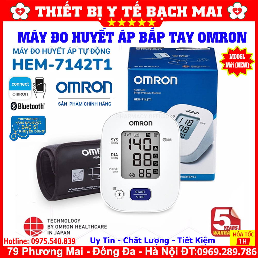 Máy Đo Huyết Áp Bắp Tay OMRON HEM 7142T1 Máy Đo Huyết Áp Bắp Tay OMRON HEM 7142T1