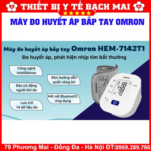 Máy Đo Huyết Áp Bắp Tay OMRON HEM 7142T1 Máy Đo Huyết Áp Bắp Tay OMRON HEM 7142T1