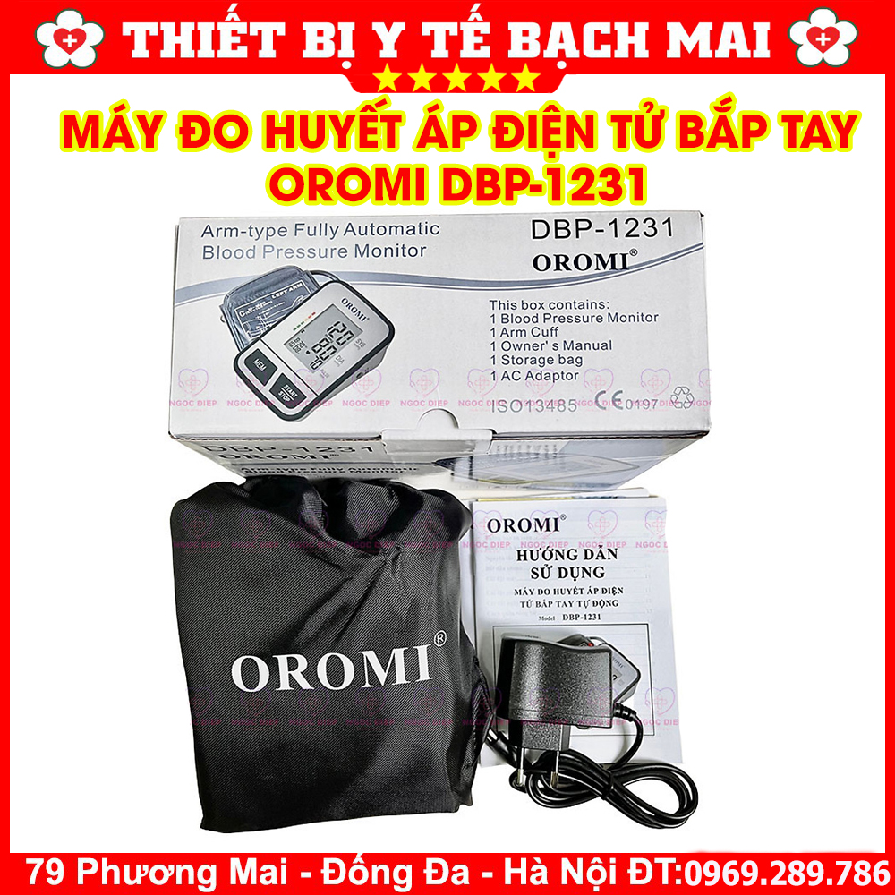 Máy Đo Huyết Áp Điện Tử Bắp Tay OROMI DBP-1231 Có Giọng Nói Tiếng Việt Máy Đo Huyết Áp Điện Tử Bắp Tay OROMI DBP-1231 Có Giọng Nói Tiếng Việt