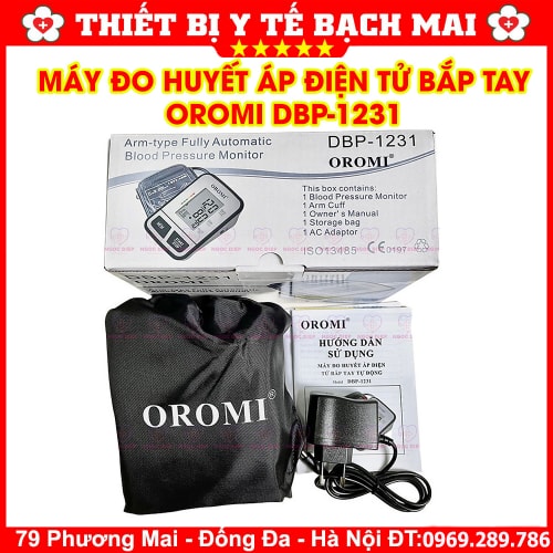 Máy Đo Huyết Áp Điện Tử Bắp Tay OROMI DBP-1231 Có Giọng Nói Tiếng Việt Máy Đo Huyết Áp Điện Tử Bắp Tay OROMI DBP-1231 Có Giọng Nói Tiếng Việt