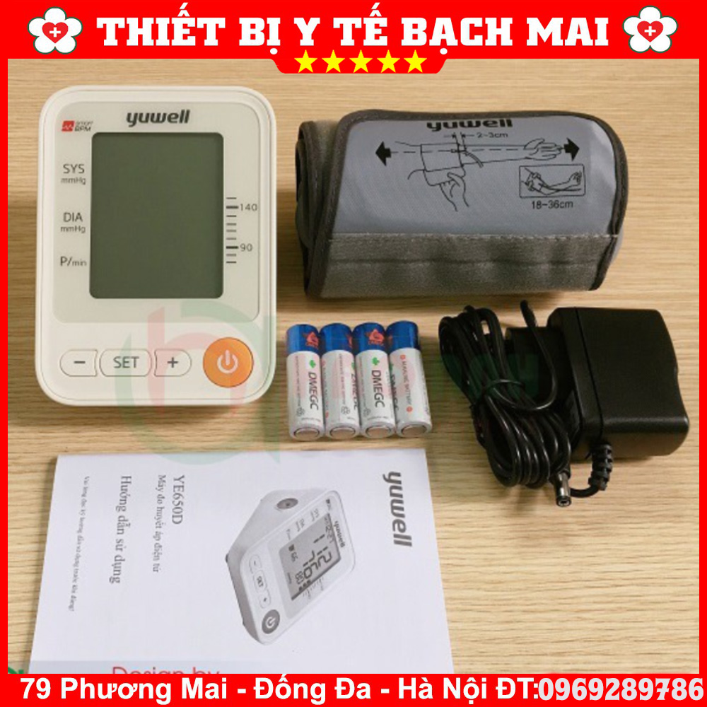 Máy Đo Huyết Áp Giọng Nói Yuwell YE650D Máy Đo Huyết Áp Giọng Nói Yuwell YE650D