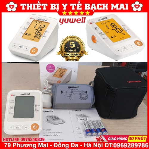 Máy Đo Huyết Áp Giọng Nói Yuwell YE650D Máy Đo Huyết Áp Giọng Nói Yuwell YE650D