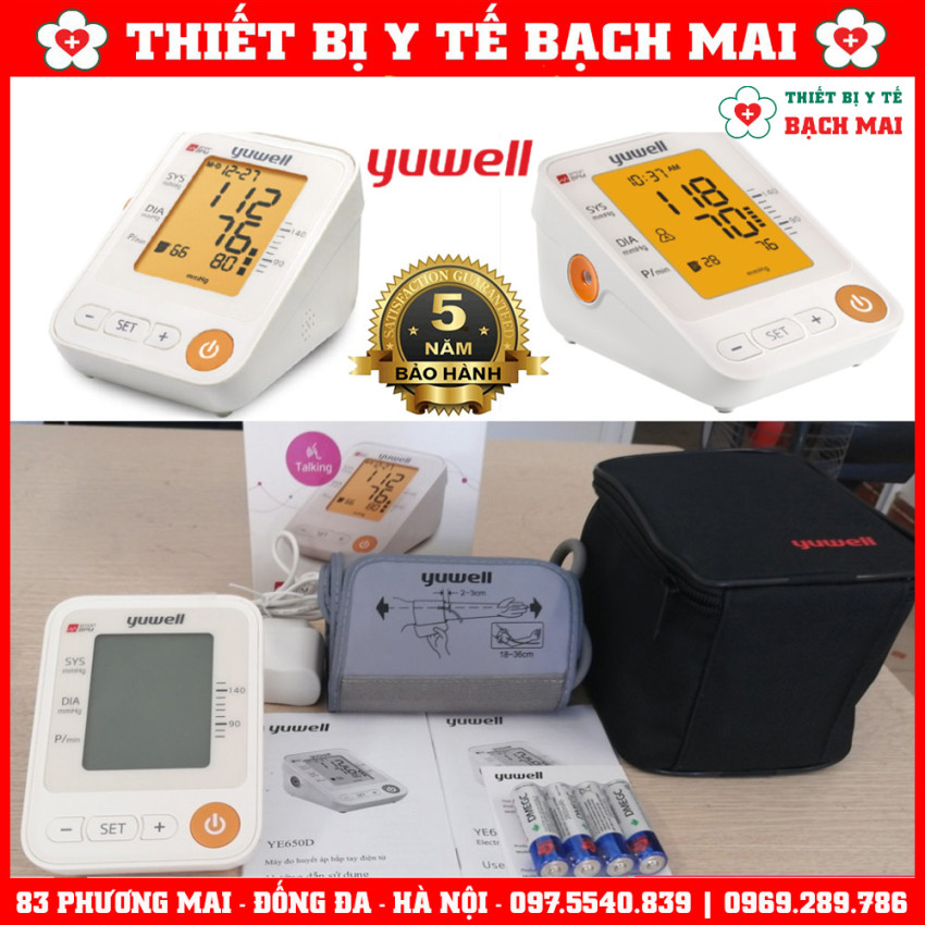 Máy Đo Huyết Áp Giọng Nói Yuwell YE650D