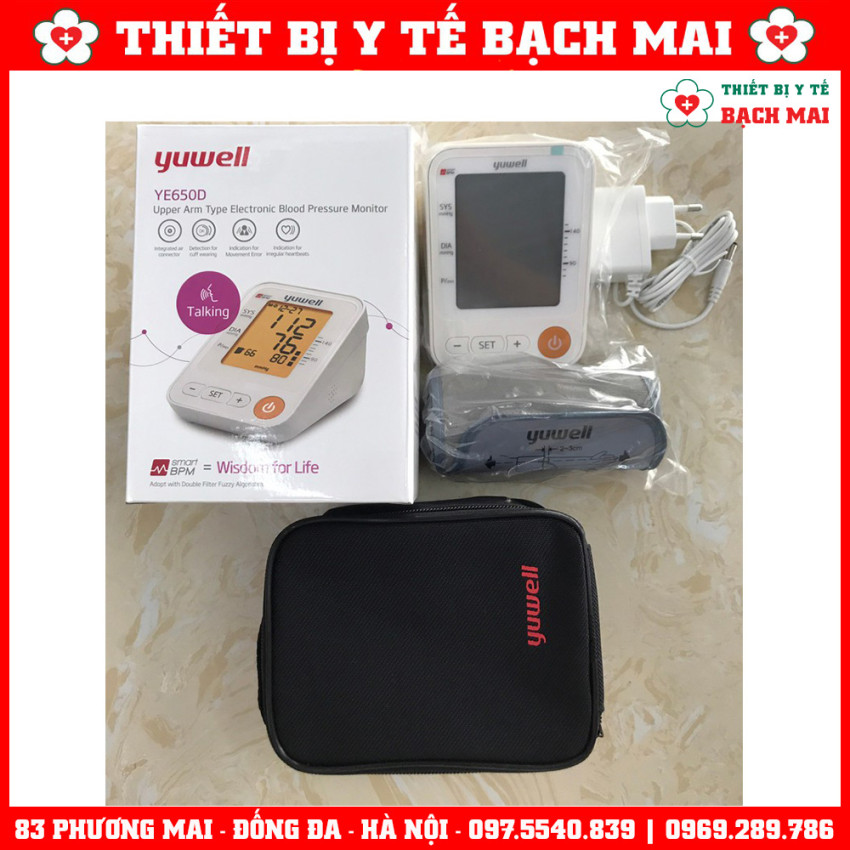 Máy Đo Huyết Áp Giọng Nói Yuwell YE650D