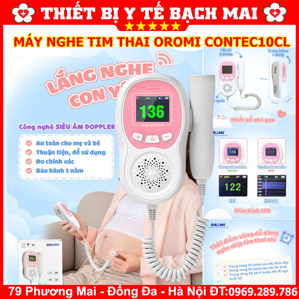 Máy Đo Tim Thai OROMI CONTEC10CL Cầm Tay Tại Nhà Máy Đo Tim Thai OROMI CONTEC10CL Cầm Tay Tại Nhà