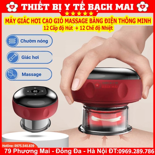 Máy Giác Hơi Cạo Gió Massage Bằng Điện Thông Minh 12 Chế Độ Hút, Nhiệt Độ Máy Giác Hơi Cạo Gió Massage Bằng Điện Thông Minh 12 Chế Độ Hút, Nhiệt Độ