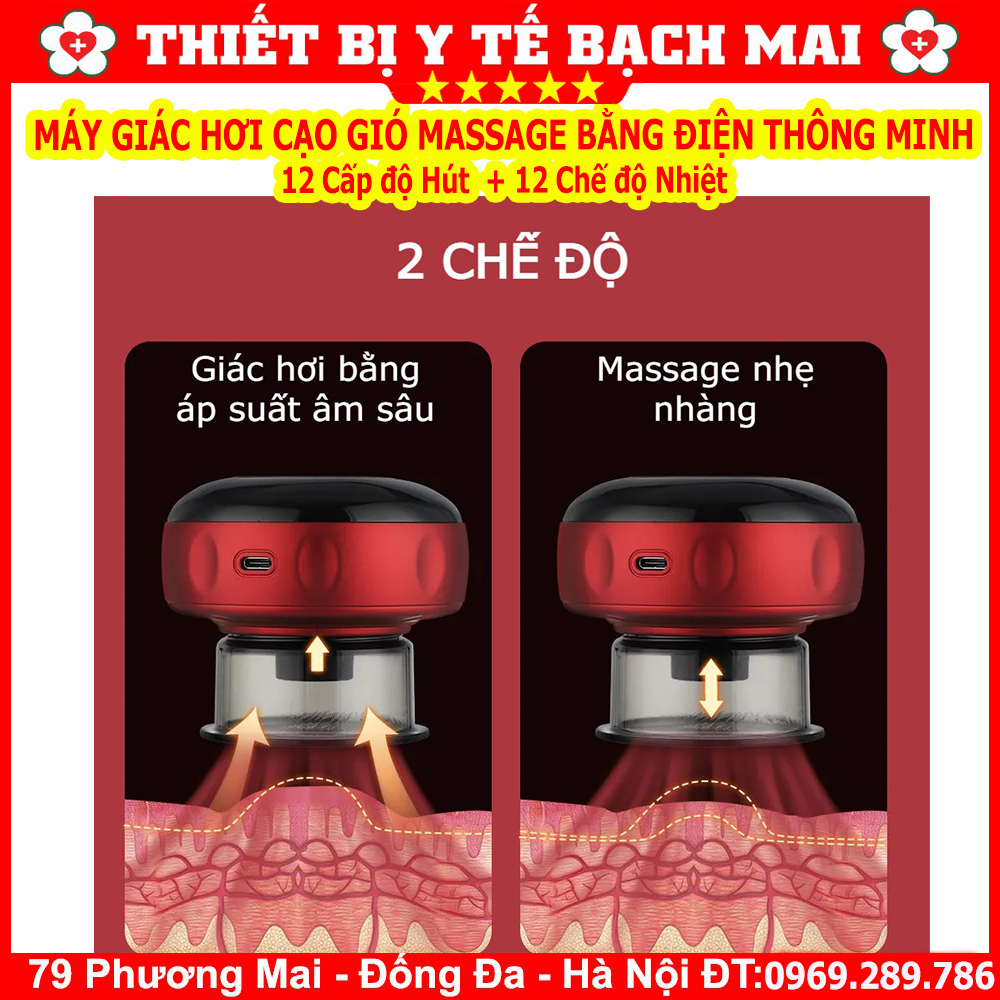 Máy Giác Hơi Cạo Gió Massage Bằng Điện Thông Minh 12 Chế Độ Hút, Nhiệt Độ Máy Giác Hơi Cạo Gió Massage Bằng Điện Thông Minh 12 Chế Độ Hút, Nhiệt Độ
