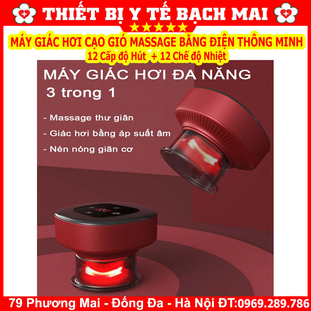 Máy Giác Hơi Cạo Gió Massage Bằng Điện Thông Minh 12 Chế Độ Hút, Nhiệt Độ Máy Giác Hơi Cạo Gió Massage Bằng Điện Thông Minh 12 Chế Độ Hút, Nhiệt Độ