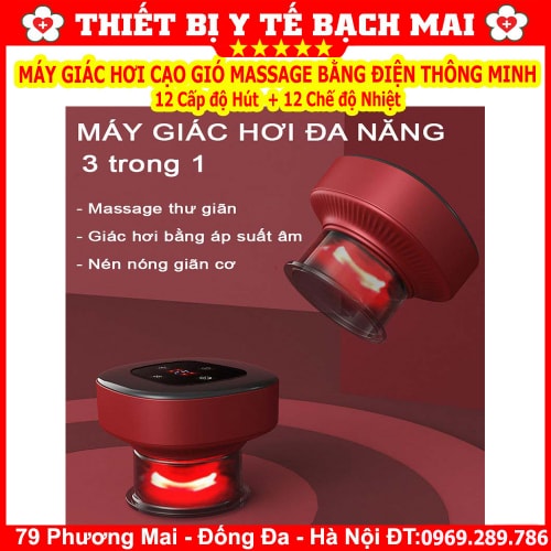 Máy Giác Hơi Cạo Gió Massage Bằng Điện Thông Minh 12 Chế Độ Hút, Nhiệt Độ Máy Giác Hơi Cạo Gió Massage Bằng Điện Thông Minh 12 Chế Độ Hút, Nhiệt Độ