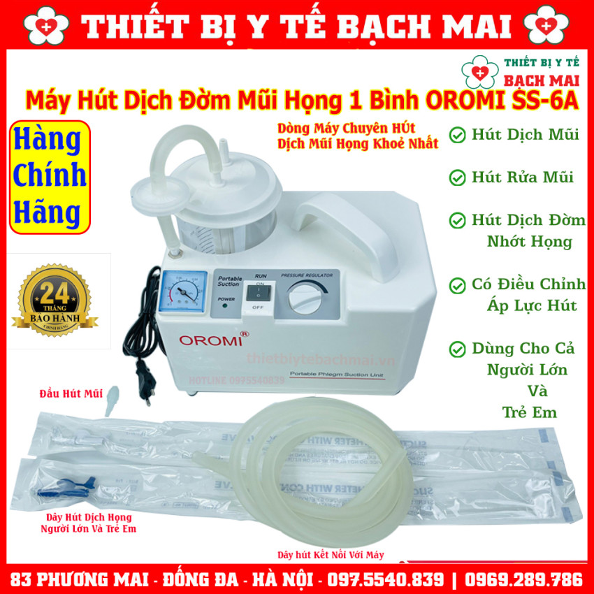 Máy Hút Dịch 1 Bình Oromi SS-6A