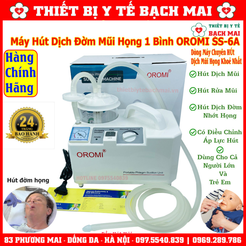 Máy Hút Dịch 1 Bình Oromi SS-6A