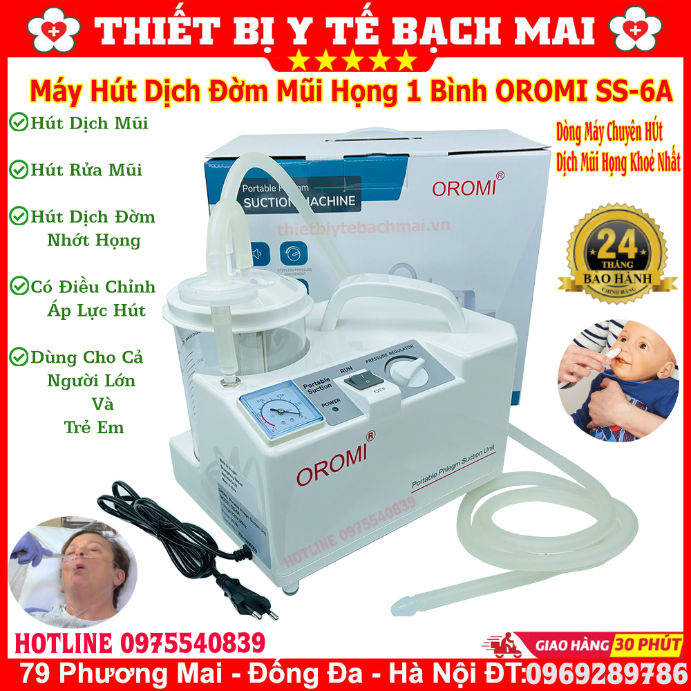 Máy Hút Dịch 1 Bình Oromi SS-6A Máy Hút Dịch 1 Bình Oromi SS-6A