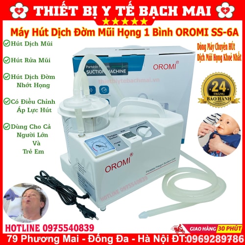 Máy Hút Dịch 1 Bình Oromi SS-6A Máy Hút Dịch 1 Bình Oromi SS-6A