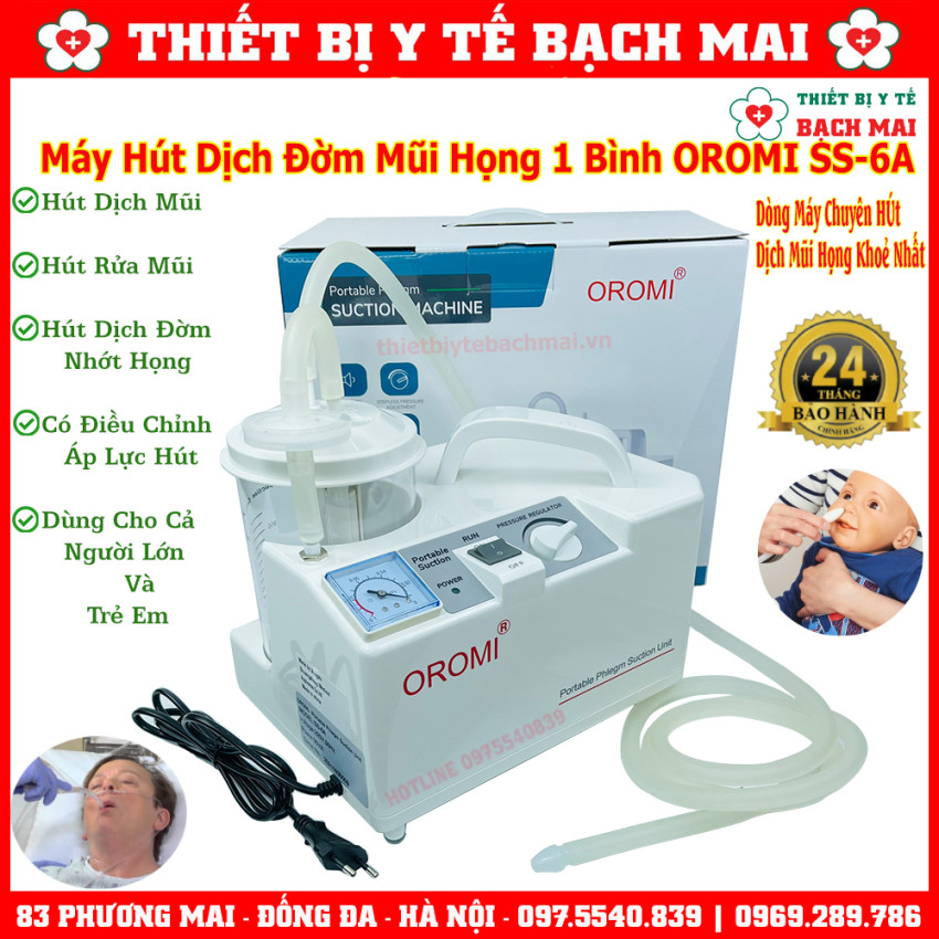Máy Hút Dịch 1 Bình Oromi SS-6A