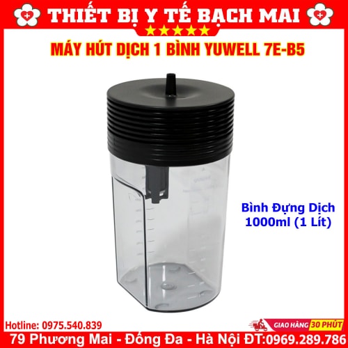 Máy Hút Dịch Mũi Họng Đờm 1 Bình YUWELL 7E-B5 Công Suất Lớn 20 Lít/phút Máy Hút Dịch Mũi Họng Đờm 1 Bình YUWELL 7E-B5 Công Suất Lớn 20 Lít/phút