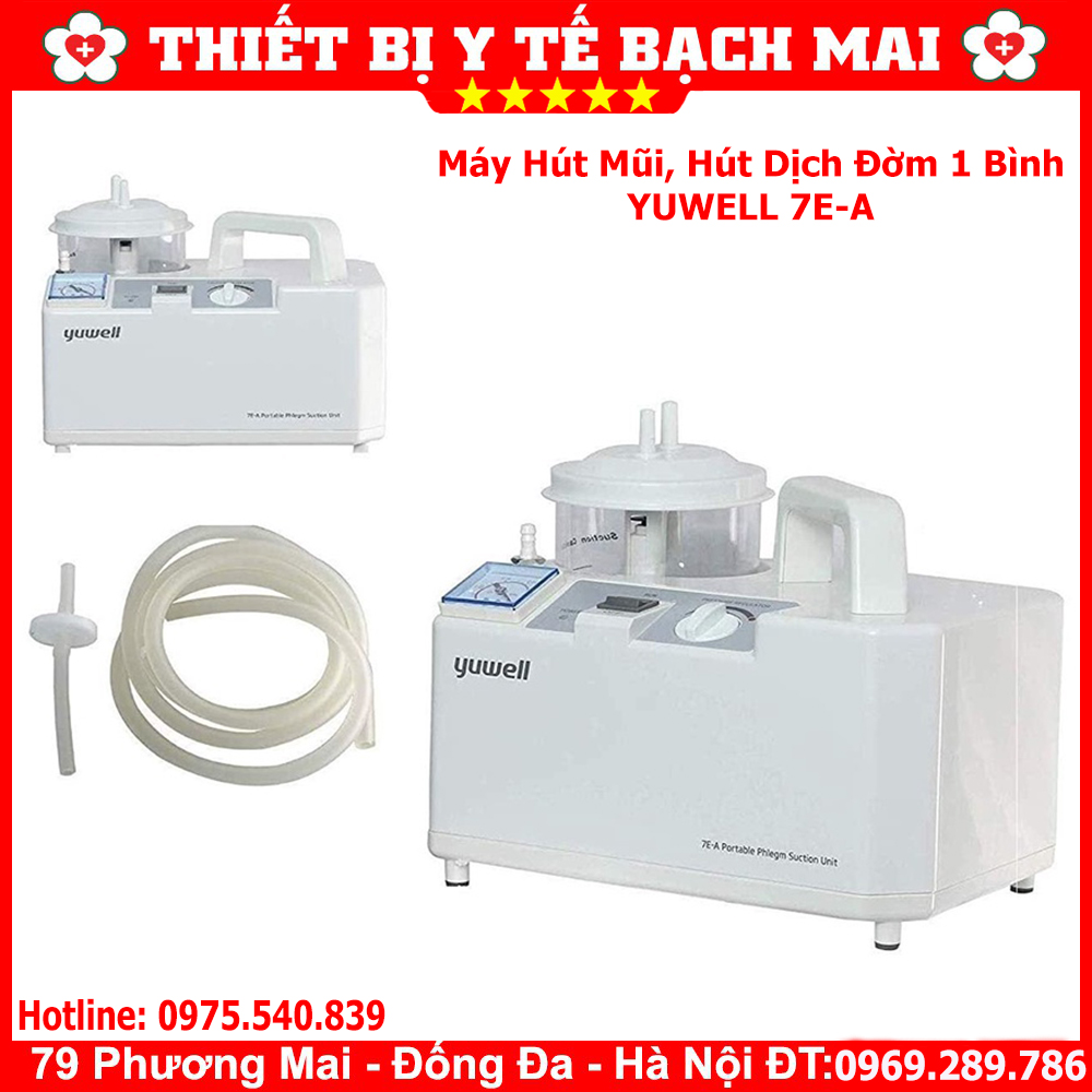 Máy Hút Dịch 1 Bình Yuwell 7E-A/B