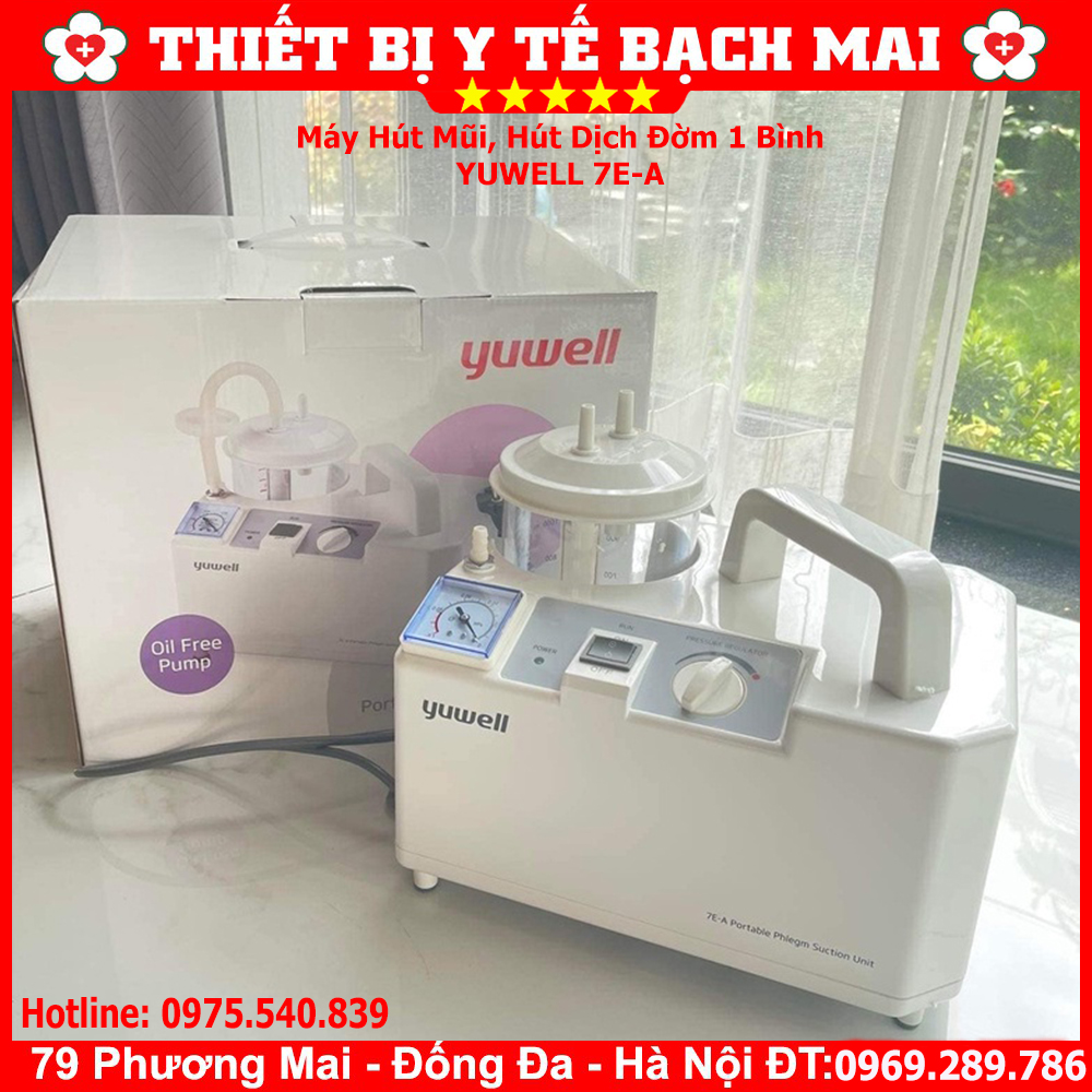 Máy Hút Dịch 1 Bình Yuwell 7E-A/B