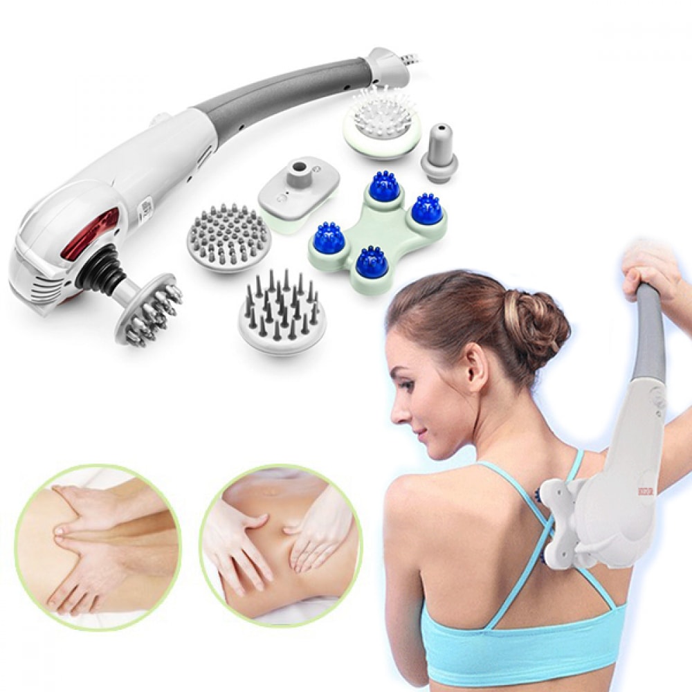 Máy Massage Cầm Tay 8 Đầu Có Đèn Hồng Ngoại KING MASSAGER Máy Massage Cầm Tay 8 Đầu Có Đèn Hồng Ngoại KING MASSAGER