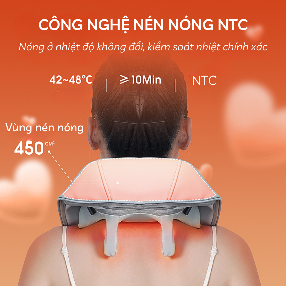Đai Massage Cổ vai Gáy 5D - Máy Mát Xa Giúp Giảm Đau Mỏi Toàn Thân Tự Động, Thư Giãn, Lưu Thông Khí Huyết Đai Massage Cổ vai Gáy 5D - Máy Mát Xa Giúp Giảm Đau Mỏi Toàn Thân Tự Động, Thư Giãn, Lưu Thông Khí Huyết