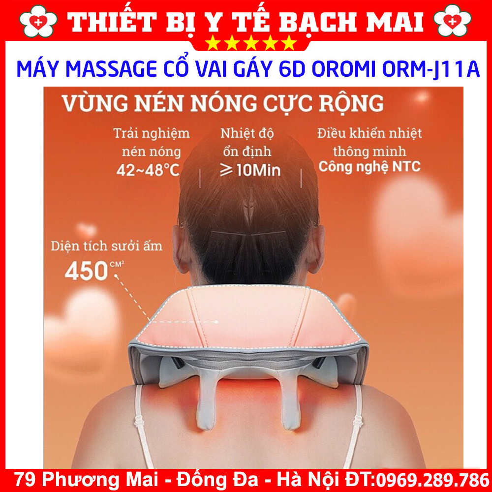 Máy Massage Cổ Vai Gáy OROMI ORM-JZ1A Cao Cấp Máy Massage Cổ Vai Gáy OROMI ORM-JZ1A Cao Cấp