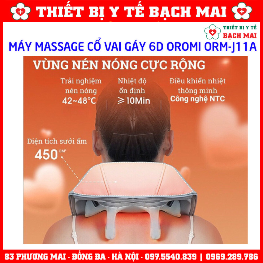 Máy Massage Cổ Vai Gáy OROMI ORM-JZ1A Cao Cấp
