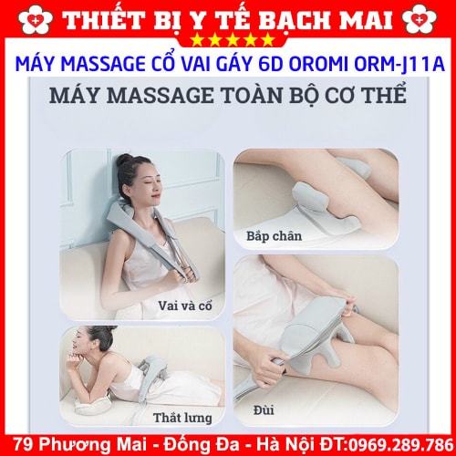 Máy Massage Cổ Vai Gáy OROMI ORM-JZ1A Cao Cấp Máy Massage Cổ Vai Gáy OROMI ORM-JZ1A Cao Cấp