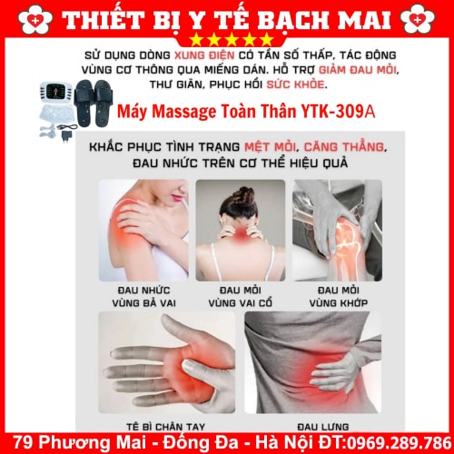 Máy Massage Điện Xung Trị Liệu YTK-309B - 8 Chế Độ Mát Xa, 15 Cường Độ Máy Massage Điện Xung Trị Liệu YTK-309B - 8 Chế Độ Mát Xa, 15 Cường Độ