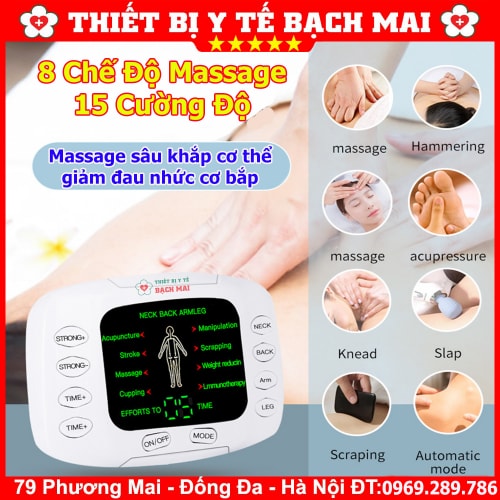 Máy Massage Điện Xung Trị Liệu YTK-309B - 8 Chế Độ Mát Xa, 15 Cường Độ Máy Massage Điện Xung Trị Liệu YTK-309B - 8 Chế Độ Mát Xa, 15 Cường Độ