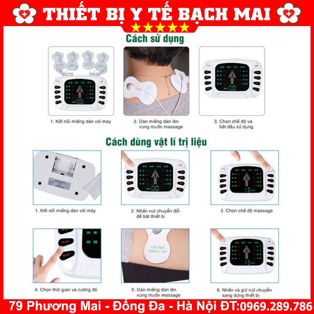 Máy Massage Điện Xung Trị Liệu YTK-309B - 8 Chế Độ Mát Xa, 15 Cường Độ Máy Massage Điện Xung Trị Liệu YTK-309B - 8 Chế Độ Mát Xa, 15 Cường Độ