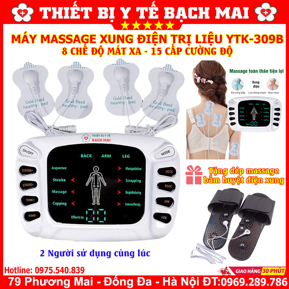 Máy Massage Điện Xung Trị Liệu YTK-309B - 8 Chế Độ Mát Xa, 15 Cường Độ Máy Massage Điện Xung Trị Liệu YTK-309B - 8 Chế Độ Mát Xa, 15 Cường Độ