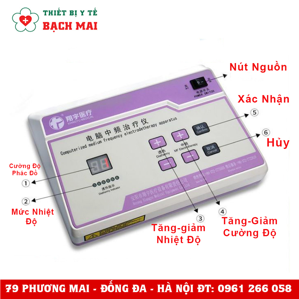 Máy Điện Xung Trung Tần XYZP-IB Máy Điện Xung Trung Tần XYZP-IB