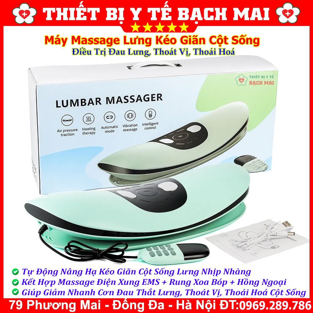 Máy Massage Lưng Kéo Giãn Cột Sống Lumbar Massager ST-1202C