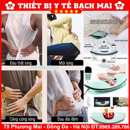 Máy Massage Lưng Kéo Giãn Cột Sống Lumbar Massager ST-1202C Máy Massage Lưng Kéo Giãn Cột Sống Lumbar Massager ST-1202C