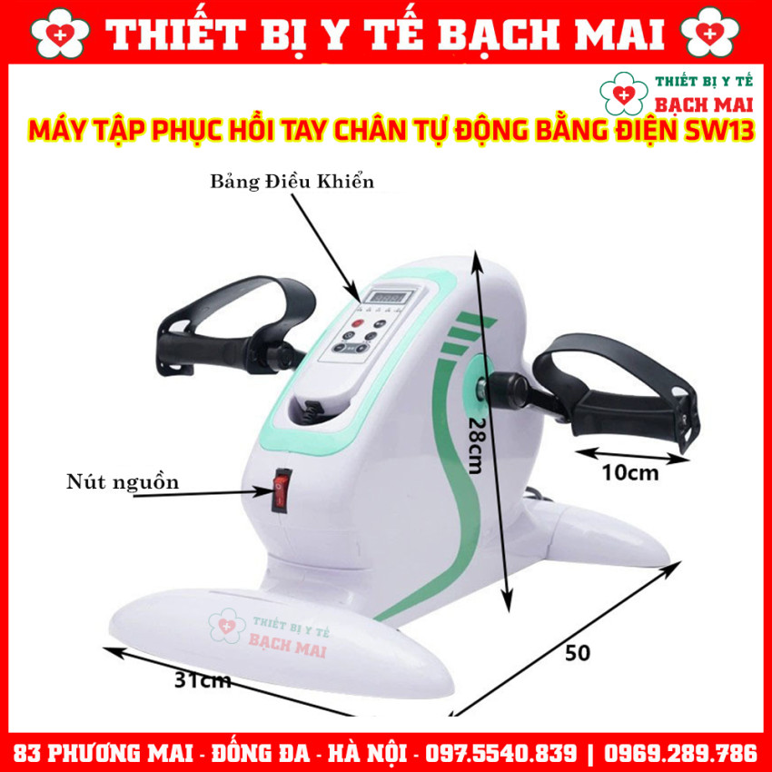 Máy Tập Chân Tay Tự Động Cho Người Tai Biến, Liệt, Yếu - Xe Đạp Điện Phục Hồi Chức Năng