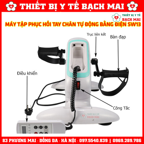 Máy Tập Chân Tay Tự Động Cho Người Tai Biến, Liệt, Yếu - Xe Đạp Điện Phục Hồi Chức Năng