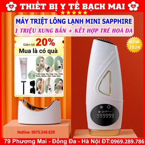 Máy Triệt Lông Lạnh SAPPHIRE Công Nghệ Mới Nhất, Tích Hợp 3 Chức Năng Triệt Lạnh, Trẻ Hoá Da, Hỗ Trợ Trị Thâm Máy Triệt Lông Lạnh SAPPHIRE Công Nghệ Mới Nhất, Tích Hợp 3 Chức Năng Triệt Lạnh, Trẻ Hoá Da, Hỗ Trợ Trị Thâm