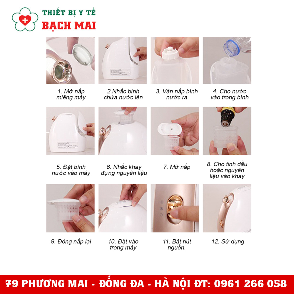 Máy Xông Hơi Mặt Nóng Lạnh Cao Cấp MKS Xông Mặt Thảo Dược, Tinh Dầu NV-8388 Máy Xông Hơi Mặt Nóng Lạnh Cao Cấp MKS Xông Mặt Thảo Dược, Tinh Dầu NV-8388