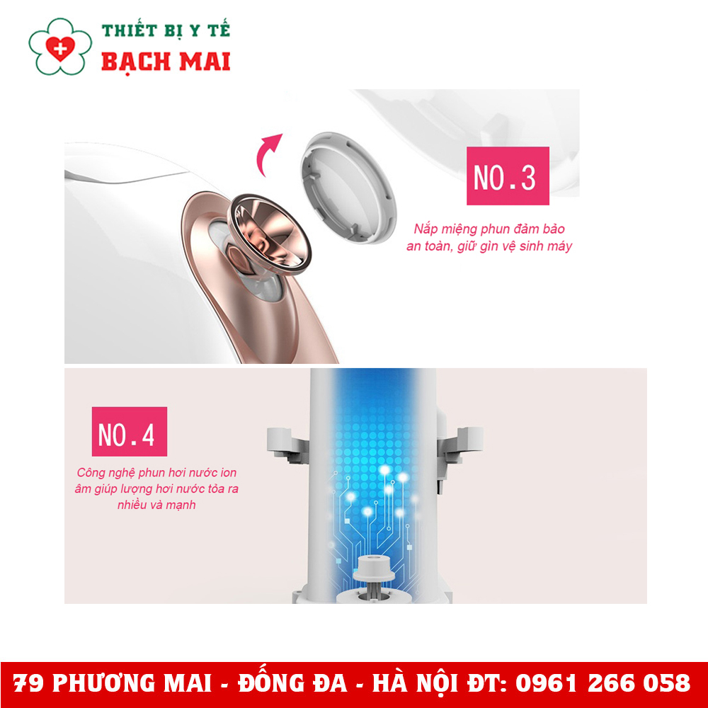 Máy Xông Hơi Mặt Nóng Lạnh Cao Cấp MKS Xông Mặt Thảo Dược, Tinh Dầu NV-8388 Máy Xông Hơi Mặt Nóng Lạnh Cao Cấp MKS Xông Mặt Thảo Dược, Tinh Dầu NV-8388