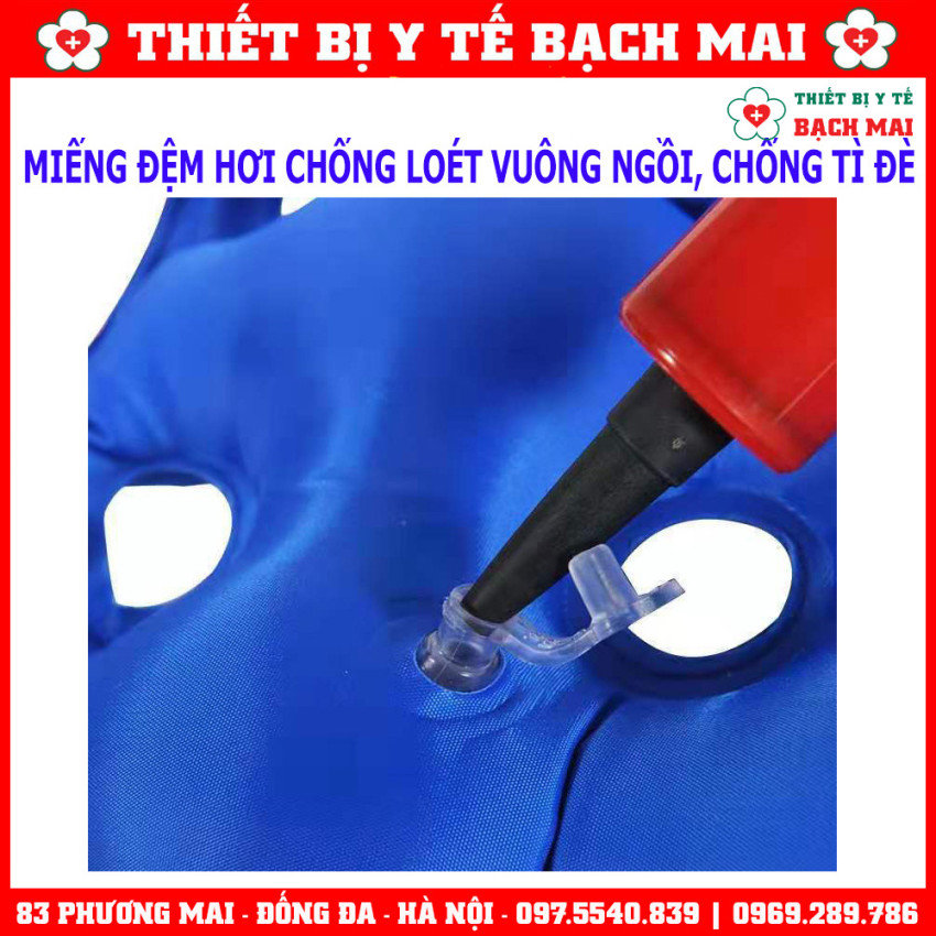 Miếng Lót Đệm Hơi Chống Loét Ngồi Lâu, Phao Hơi Vuông Chống Loét, Chống Tì Đè