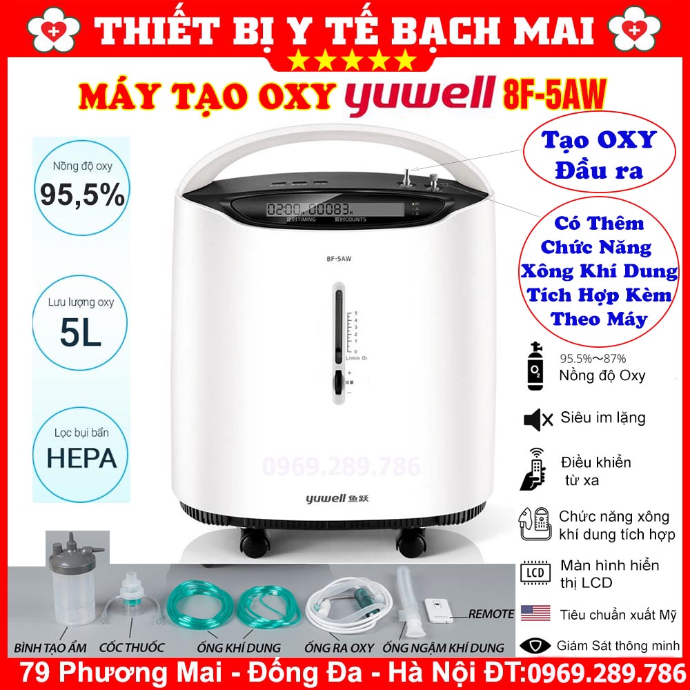 Máy Tạo Oxy 5 Lít YUWELL 8F-5AW